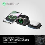 Explorer Pro Mag 三合一 PD15W 便攜式磁力充電器